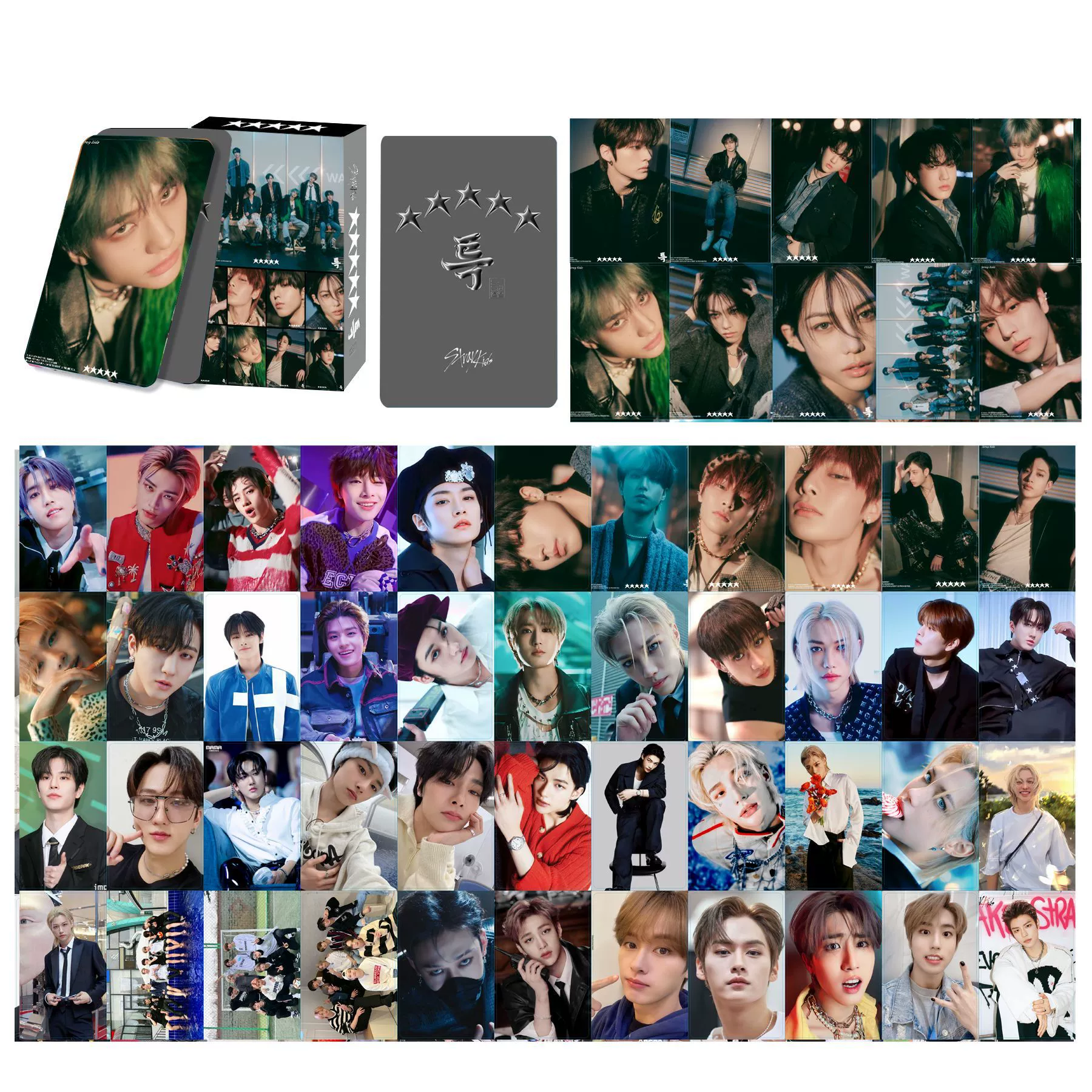 -Stray Kids's new "★★★★★ (5-STAR)" Lomo55 small card Ming posture