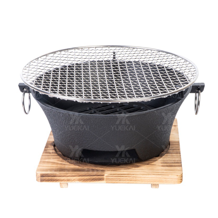 Estufa para té cocina camping hogar estufa de carbón de hierro fundido hogar portátil barbacoa parrilla estufa de carbono japonés