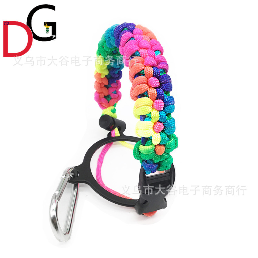 Amazon Venta caliente paraguas cuerda taza mango hidro frasco taza cuerda manejar cuerda todo tipo de cuerda en forma de flor