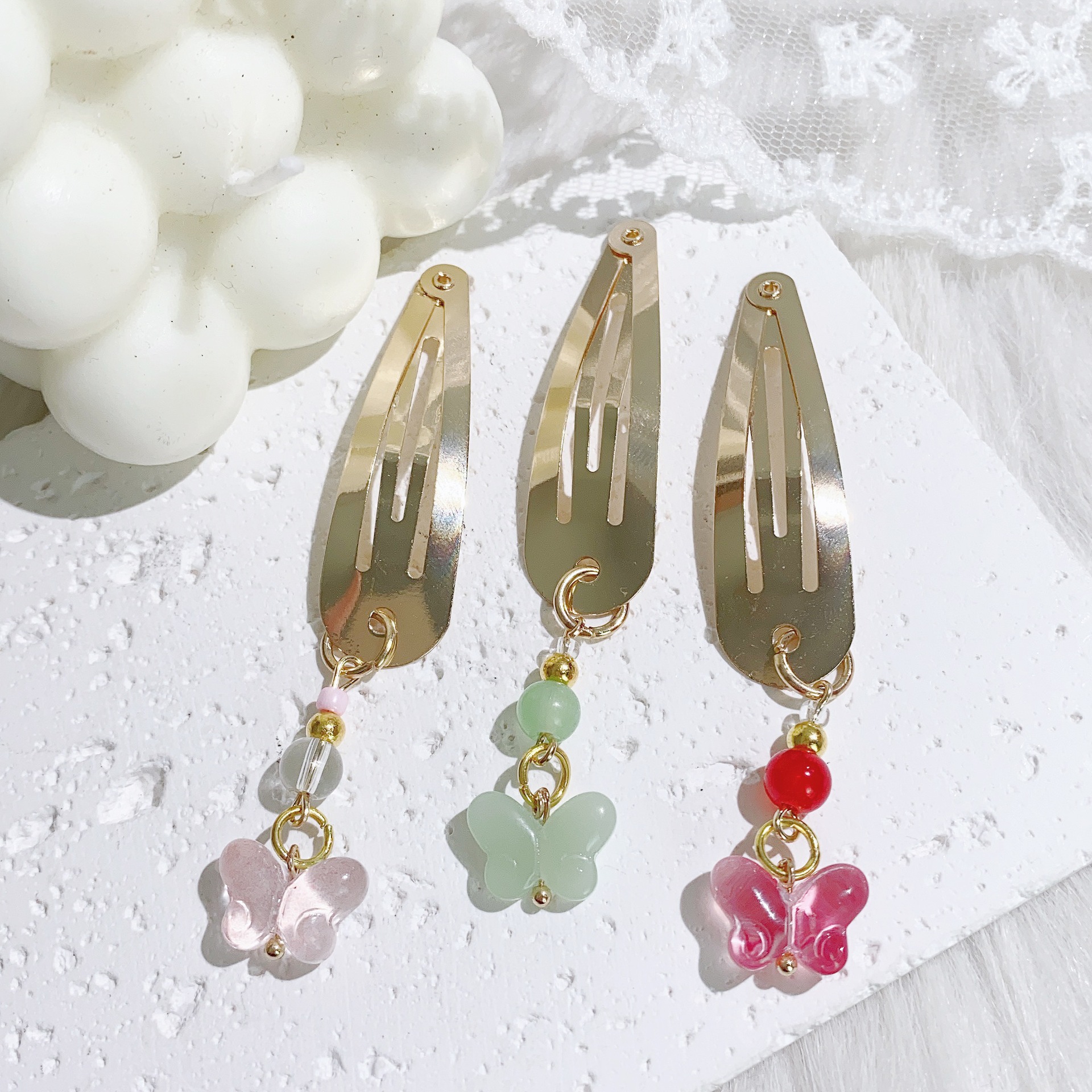 7g Weight Charm Hair Clips Hair Accessories Type 1 Piece Quantity Holiday, Street Occasion Alloy Material Butterfly Pattern All Seasons Season Women's Gender Cute, Sweet Style Cute Sweet Women's Butterfly Alloy Charm Hair Clips 4