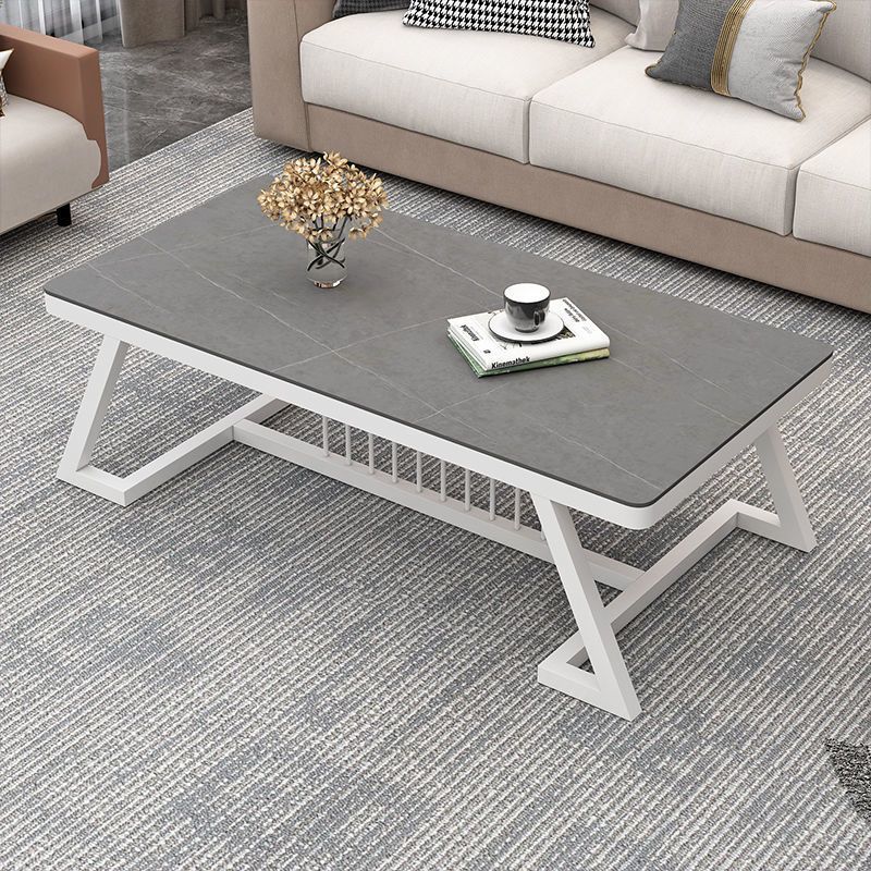 Mesa de té de tabla de roca doméstica sala de estar de alquiler de casa pequeña mesa de té de tabla de roca de alto nivel económica