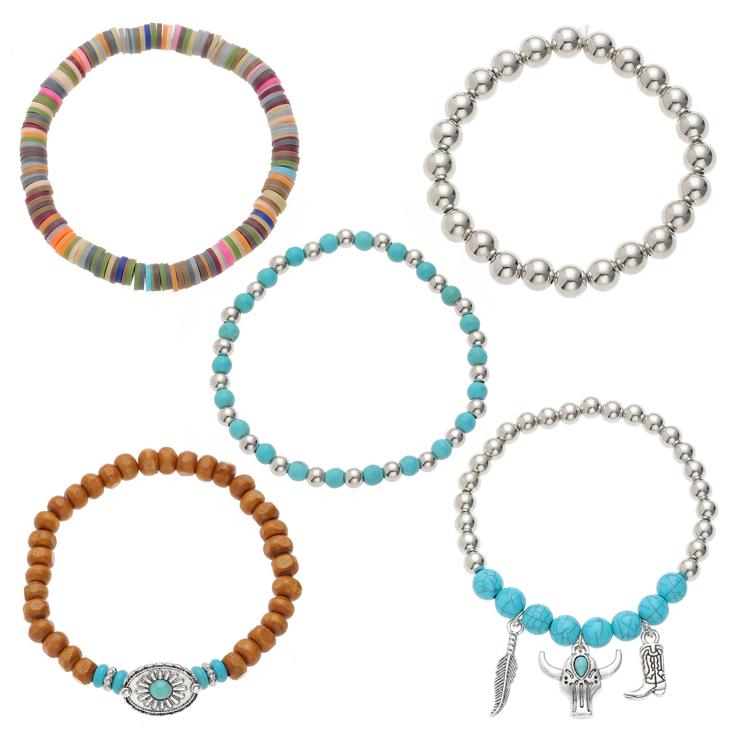 38g Weight Bracelets Classification Resin Chain Material Beaded Chain Chain Type 1 Set Quantity Holiday, Daily Occasion Alloy, Resin Material Round Pattern All Seasons Season Women's Gender Vintage Style, Classic Style Style Vintage Style Classic Style Round Alloy Resin Beaded Chain Beaded Bracelets Wholesale 9