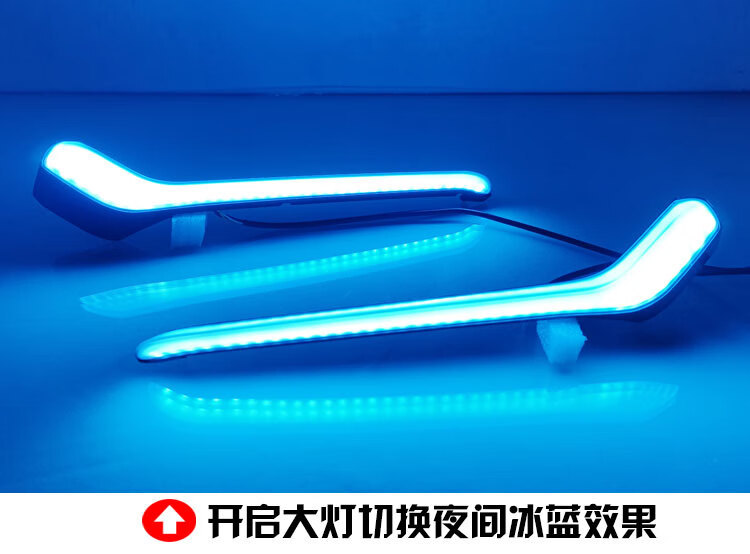 Suitable for 21 Honda Civic daytime running lights hatchback Civic special front fog lights LED driving lights decorative lights
