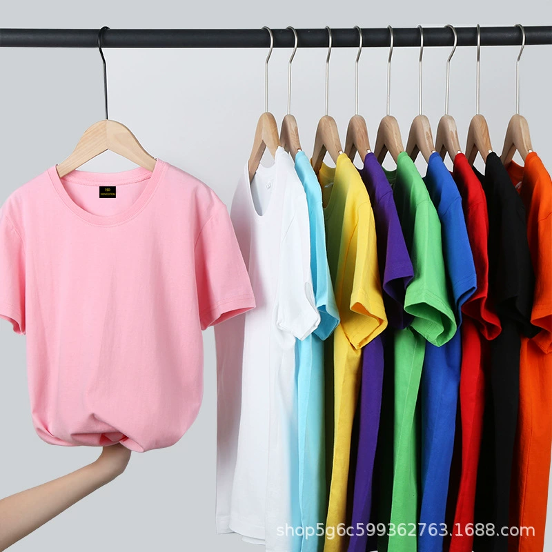 Детская школьная форма, летняя рубашка с логотипом на заказ, 200 г, чесаный хлопок, однотонная, рекламная