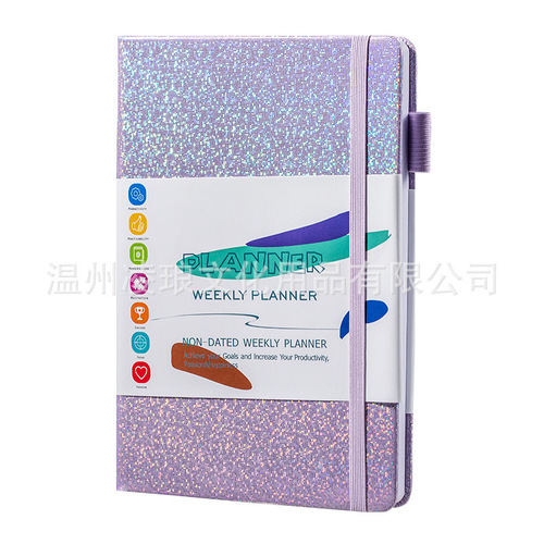 Amazon A5 Monthly Plan Notebook No Date Planner Weekly Planner English Foreign Trade Book