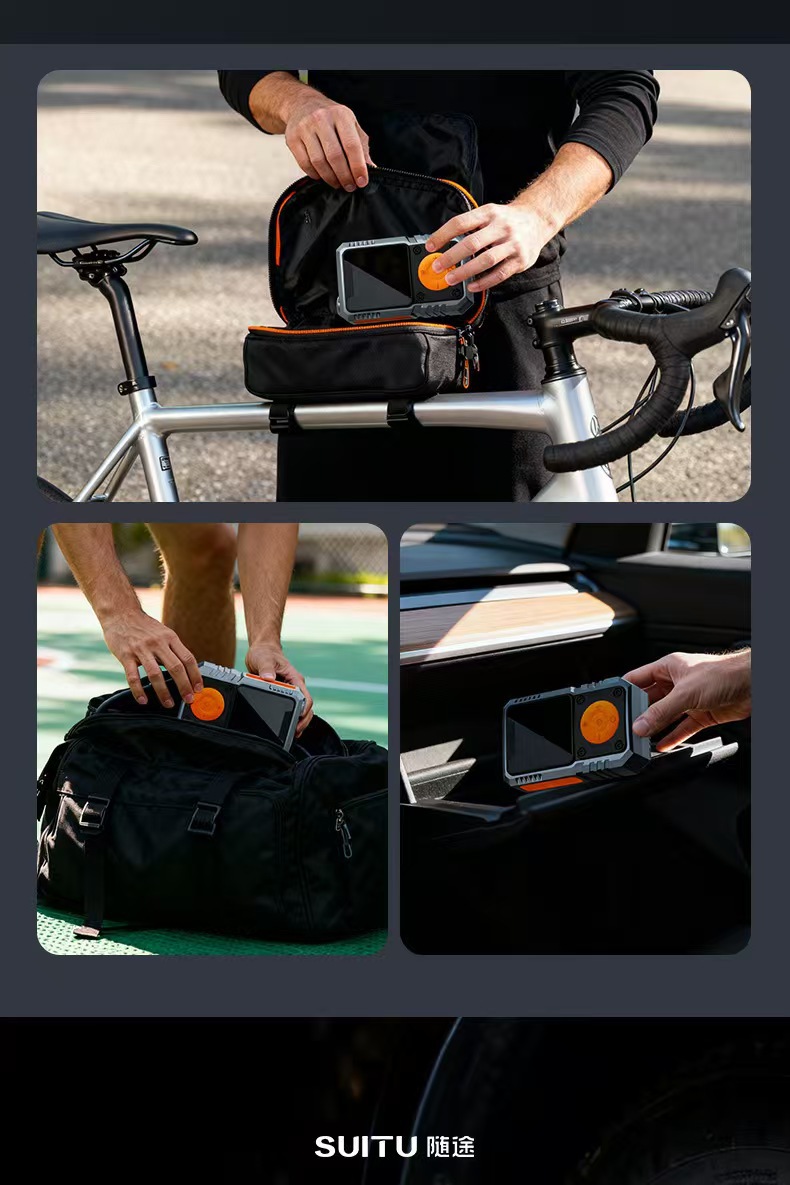 Car-Mounted Air Pump, Emergency Starting Power Supply, Air Inflator and Power Booster All-In-One Machine, Smart Digital Display, Wireless Tire Inflator