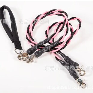 Cross-Border New Double Bungee Leash Double Elastic Leash