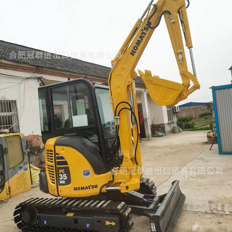 Japón original sin reparación Komatsu noventa por ciento nueva excavadora PC35 pequeña excavadora de huerto agrícola doméstica excavadora image 3