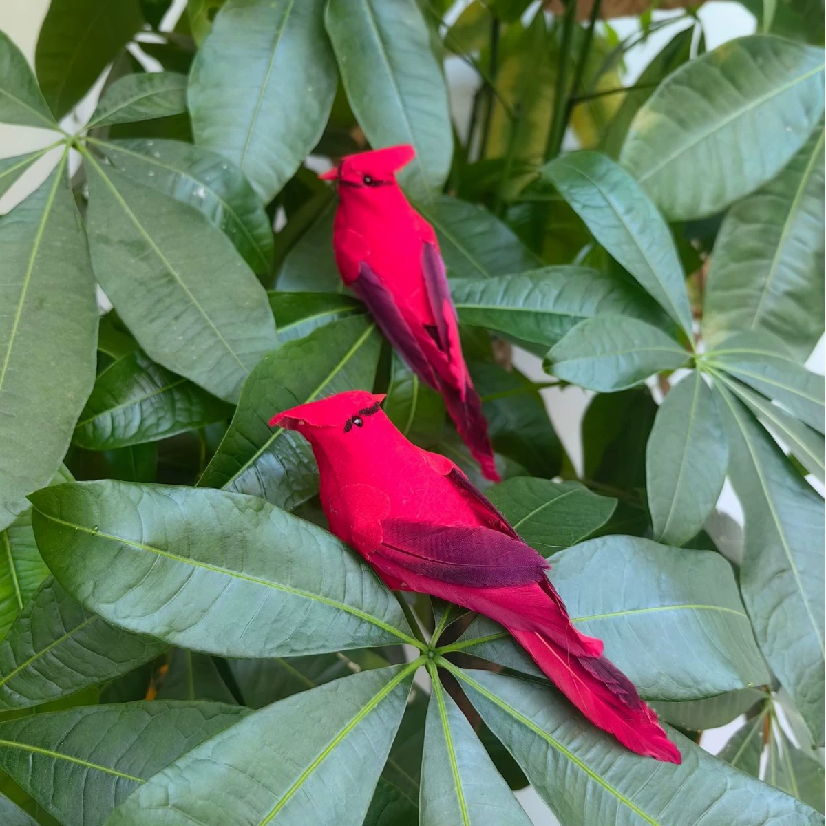 Амазонка Робин Птица Садоводство Украшение Птицы Маленькая Красная Птица Сад Украшение Дома Реквизит Ремесла