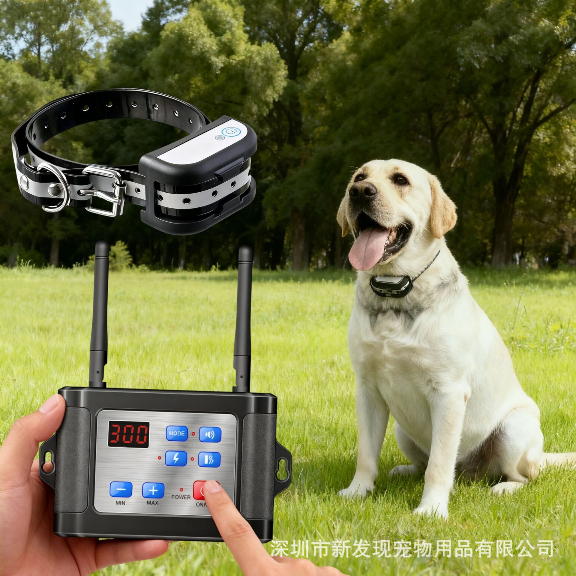 Pet Wireless Pet Electronic Fence Dog Trailer Barking Stop Outdoor Use Remote Control Dog Fence