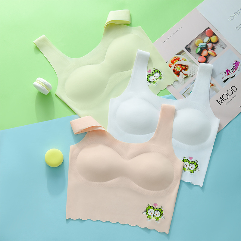 Student Underwear Female Junior High School Developmental Girls Senior high school Girls Sports Comfortable Bra Vest Anti-walking Summer Student Underwear Female Junior High School Developmental Girls Senior high school Girls Sports Comfortable Bra Vest Anti-walking Summer
