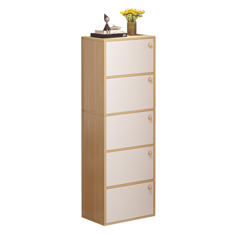 gabinete de zapatos puerta doméstica estrecha almacenamiento de almacenamiento de alquiler de casa de alquiler armario multicapa simple pequeño tipo de casa rack de zapatos de esquina image 6