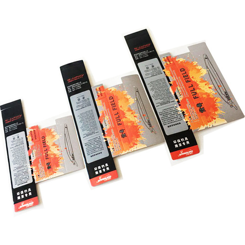 PVC packaging box transparent bait box rectangular plastic box PET with paper card transparent box digital glue box