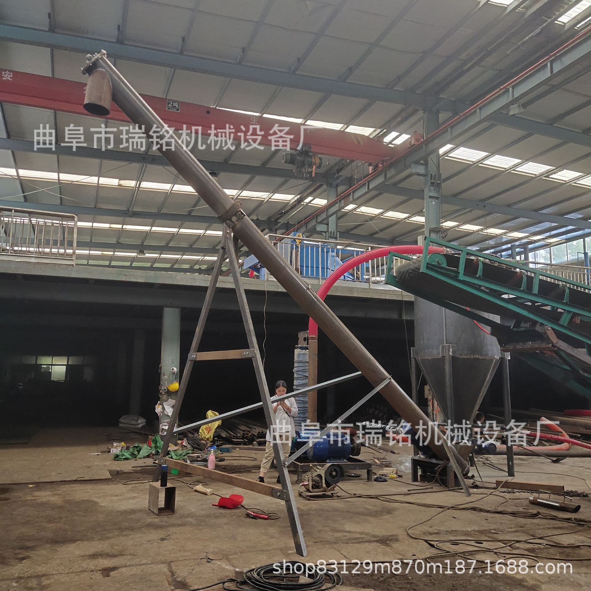 石膏粉蛟龙式提升机TGFF 大料仓碳酸钙螺旋输送机 蛟龙提升机