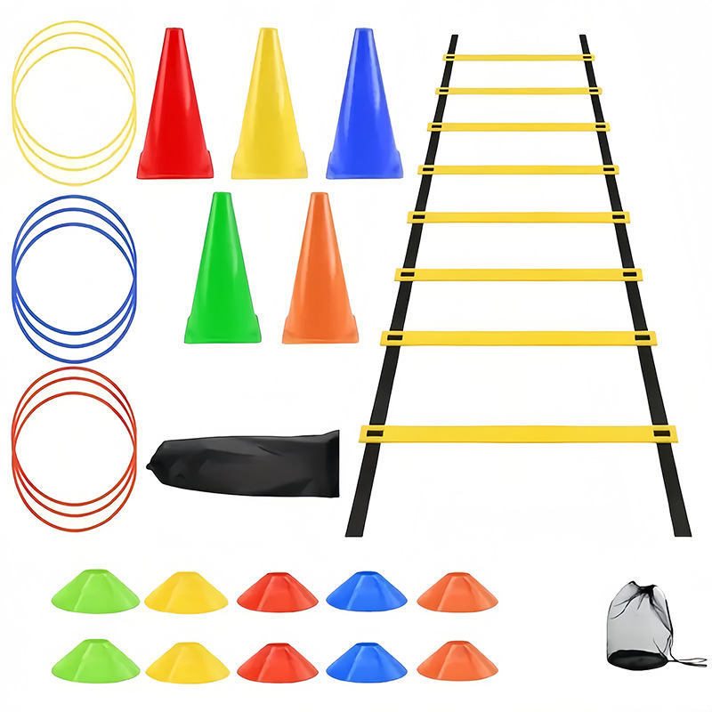 Agility Ladder Set Cross-Border Popular Football Training Sports Equipment Agility Speed Ladder Agility Ladder Jump Grid Ladder Rope Ladder