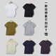 230g summer ladies solid color hot girls short sleeve t-shirt round neck half sleeve thin fashion brand