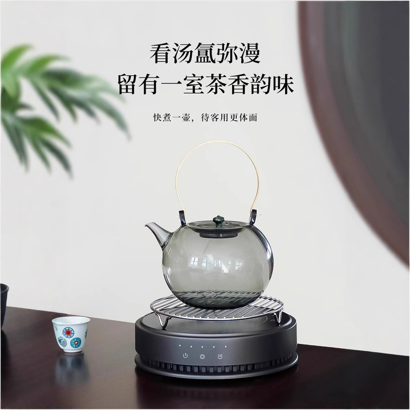 De Ming Tang Electric Ceramic Stove Tea Maker Health-Preserving Tea Kettle Glass Water Kettle Tea Brewing Special Tea Stove Tea Set for Home Use