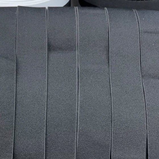 Spot imitation nylon double oblique elastic band thickened elastic garment bag lock edge elastic belt single twill hook belt