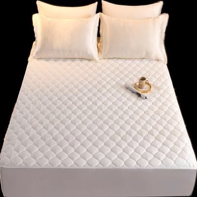 100s 双面 纯棉 床笠 夹棉 床垫保护套 贡缎 全棉可定制 床护垫|ms