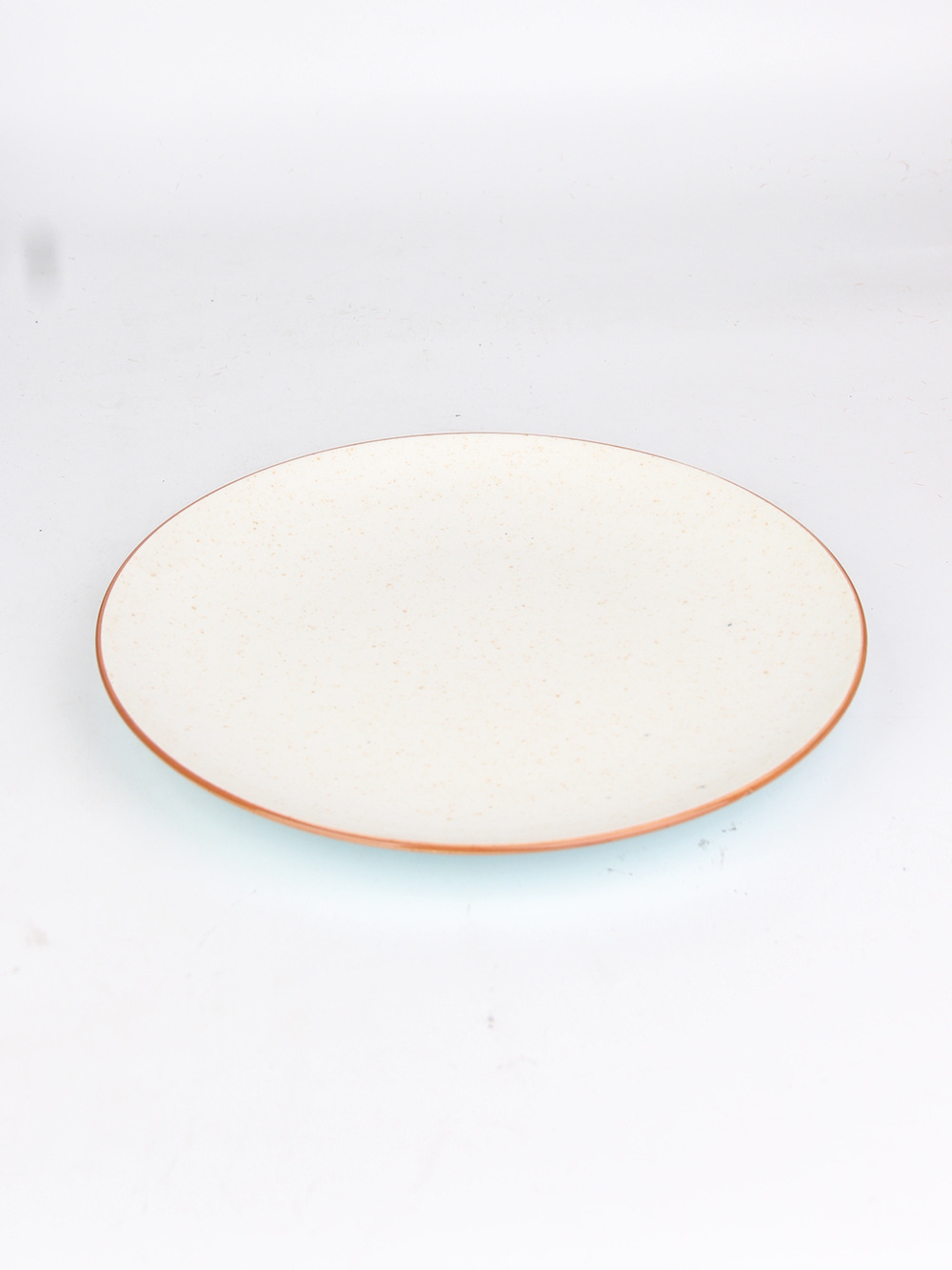 12 pulgadas simple estilo redondo plato de cerámica Hotel occidental Placa de carne Placa de pasta placa fría plato