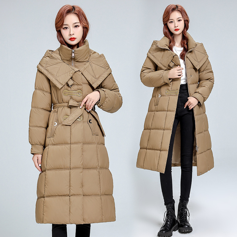 L - 4XL de gran tamaño, ropa de algodón larga europea, chaqueta de algodón de invierno, chaqueta de algodón suelta, chaqueta de moda de gran tamaño, chaqueta de algodón image 2
