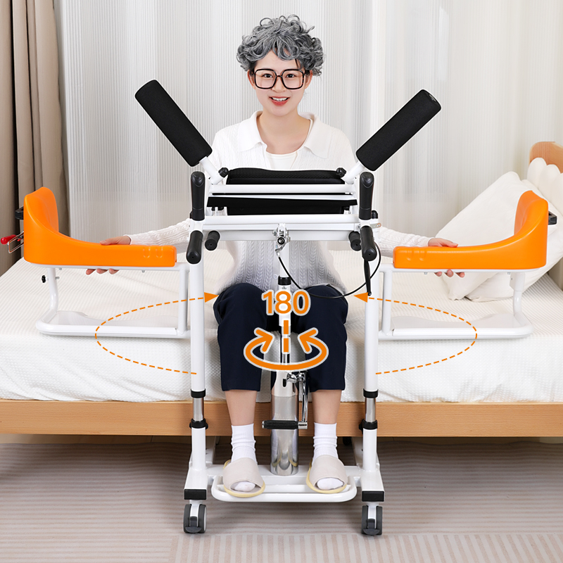 silla de baño de enfermería para pacientes hemiplegicos con discapacidad móvil elevadora doméstica de máquina de desplazamiento para ancianos