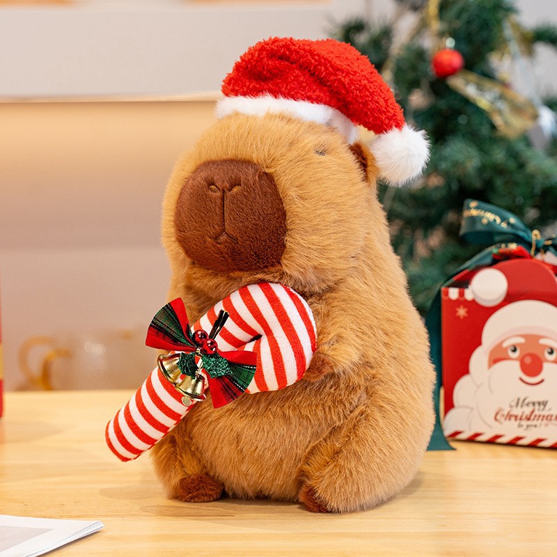 Regalos de Navidad Papá Noel juguetes de peluche bufandas rojas lindas pingüinos osos polares muñecas al por mayor