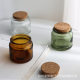 Glass Cork Cup handmade diy aromatherapy candle Cup high temperature resistant sealed container bottle ins homemade creative Cup wax