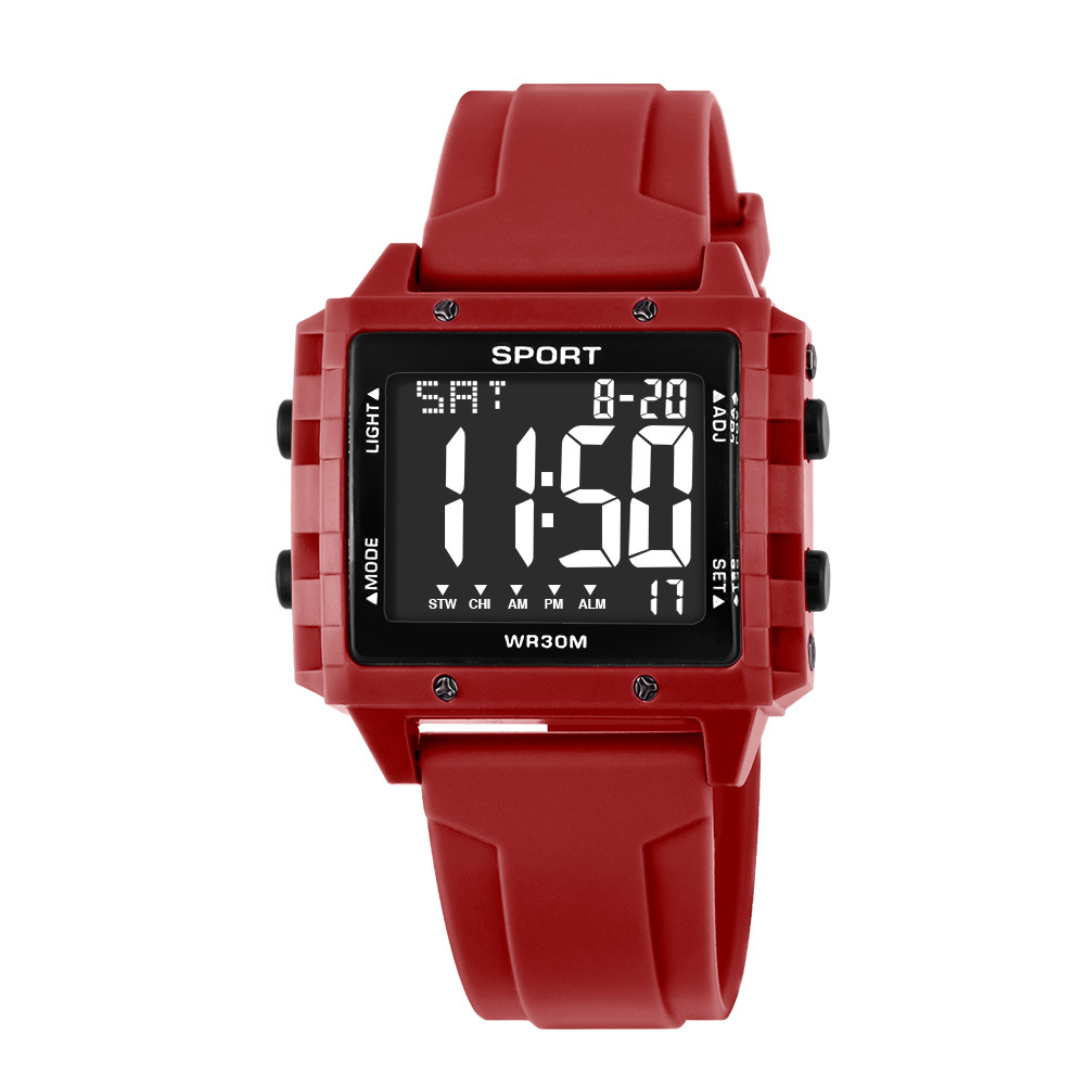 Reloj electrónico de visualización digital de moda creativa venta caliente al aire libre estudiantes alarma cronometrador reloj electrónico de luz nocturna al por mayor