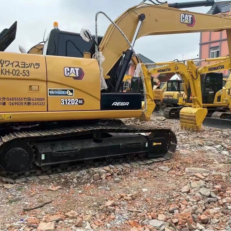 Exportación extranjera de segunda mano 312 315 excavadora Komatsu 120 130 todo con cabeza de cañón