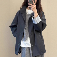通勤风衣外套女春秋款新款中长款小个子感超好看韩系休闲