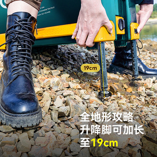Fishing Box Complete Set Qingshan Dai 2025 New Fishing Box New Multi-Functional Fish Box Equipment with Backrest