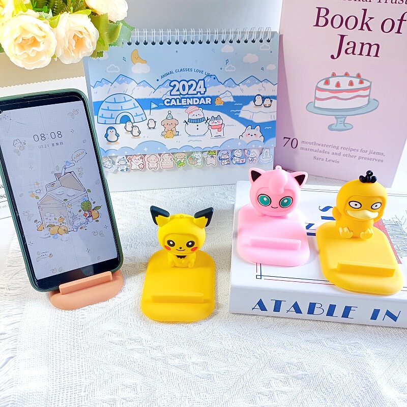 漫画立体宝可夢周辺の公仔怠け者スタンドデスクトップ携帯電話スタンド創意小プレゼント置物卸売り|undefined