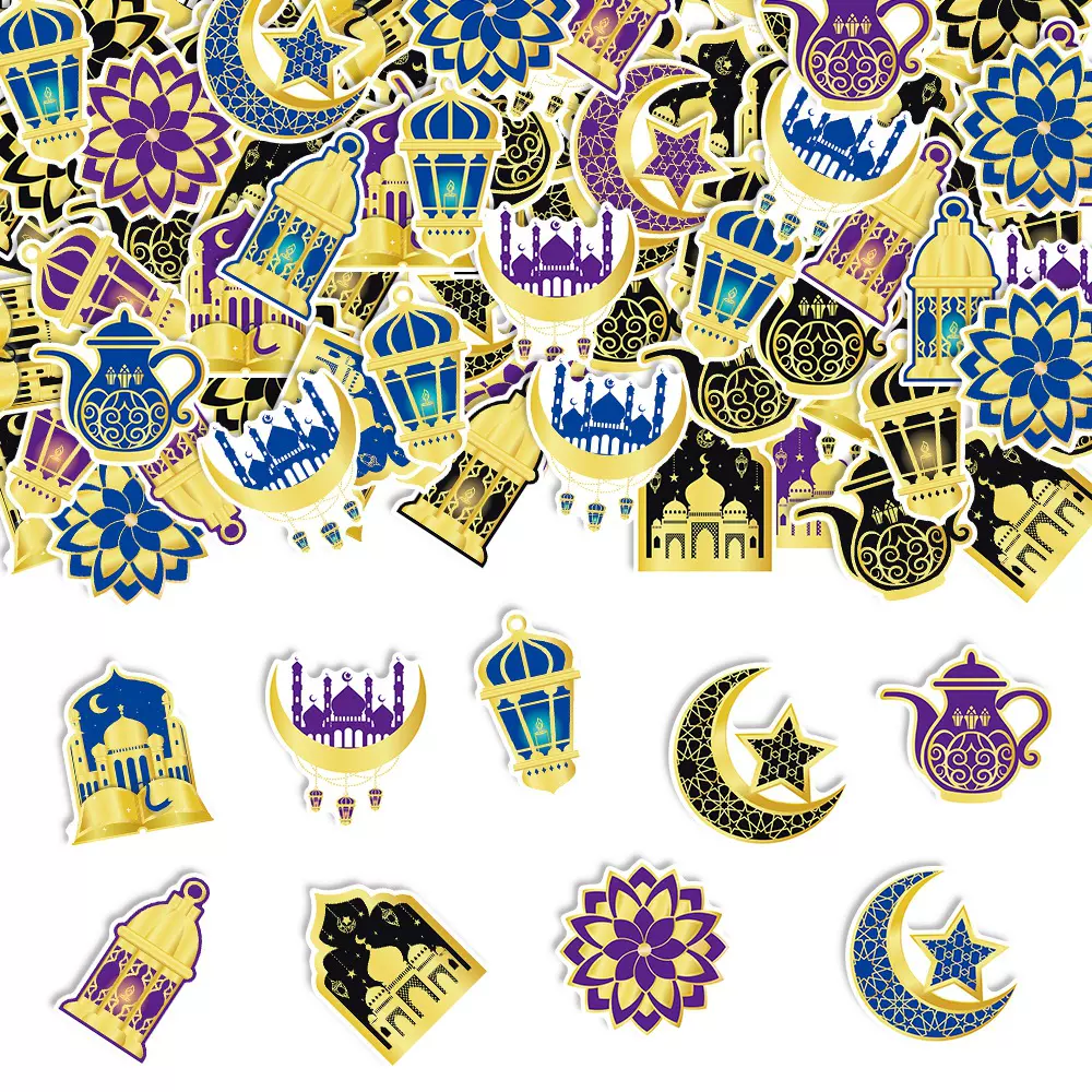 新款月亮节派对装饰散片 桌面抛洒纸屑生日装饰气氛布置拍照道具