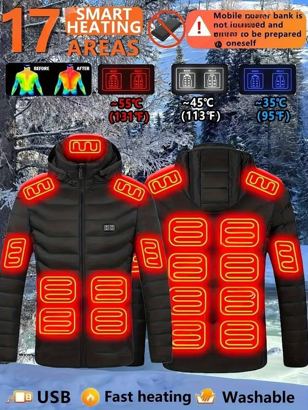S 90816 Heated Hooded Cotton Jacket