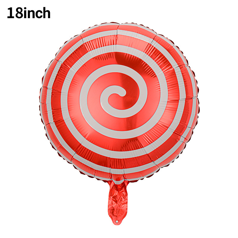 18 pulgadas dulces molino de viento globo de película de aluminio fiestas de cumpleaños de niños molino de viento diseño de globo al por mayor