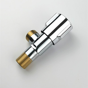 Copper tooth triangle valve toilet water heater water stop eight-word valve one in one out 4 points copper core angle valve