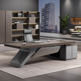 Baking Paint Desk Executive Desk President Leadership Chairman Office Manager Desk Office Desk Chair and Chair Combination Boss Table