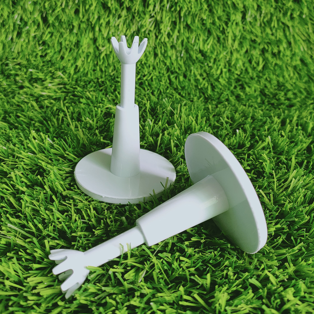 Clavos de golf ajustables en altura y baja bolas telescópicas Tee 2 piezas de golf en caja base ajustable