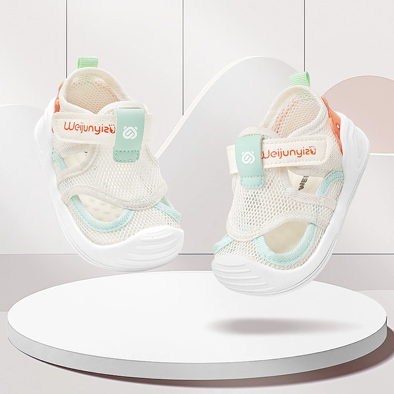 Новая детская обувь для малышей Весенне-летняя детская обувь Нескользящая дышащая обувь на мягкой подошве для мальчиков и девочек