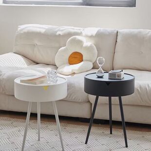 Simple Bedside Storage Cabinet Creative Round Modern Small Table Cabinet Bedroom Storage Cabinet Balcony Living Room Table Cabinet Sideboard