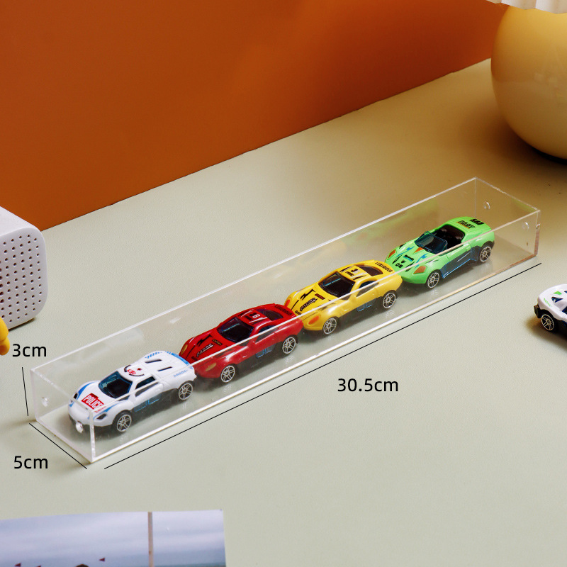 工場卸売り玩具車模型収納箱分格多層透明棚1:64風火輪車位箱|undefined