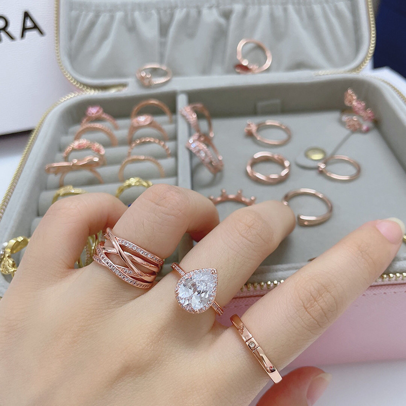 Heart-Shaped Pink Diamond Ring - Image 1