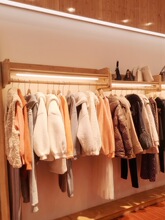 爱依服女装货架服装店展示架美丽穿时尚落地中岛挂衣架陈列架子