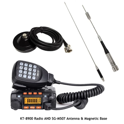 dual-frequency car walkie-talkie off-road | Vehicle-mounted interphone - factory-standard-configuration-suction-cup-car-antenna-double-section