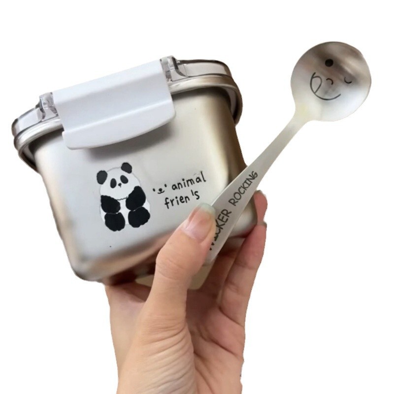 ミニオート麦箱304ステンレス食品級マイクロ波加熱密封携帯果物もち弁当箱ins|undefined