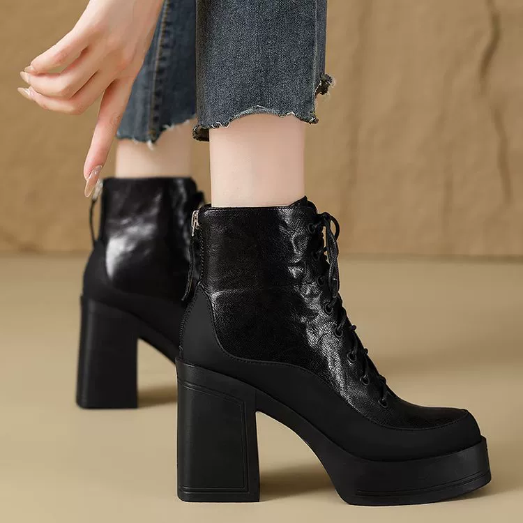 Martens, высокие полусапоги, для подростков, осень
