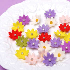 花朵蛋糕装饰摆件 可食用蛋糕饰品 插牌创意糖制饰品糖人花朵摆件