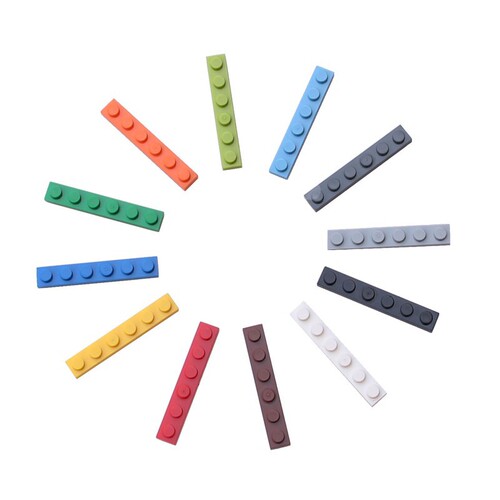 Compatible with LEGO 3666 basic accessories bulk small particle assembled building blocks MOC parts thin sheet board 1x6 low brick