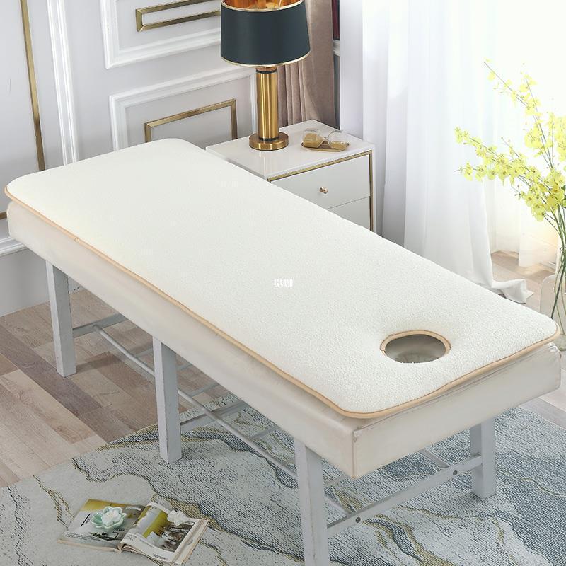 Mika Beauty Mattress Thickeneded with Holes Massage Massage Physiotherapy Cashmere Warm Memory Foam Anti-Slip Beauty Salon Use